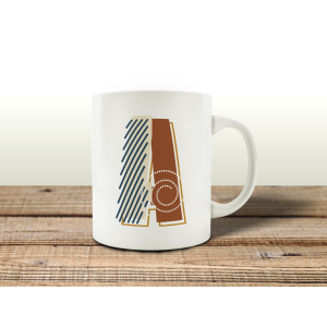 TASSE Kaffeebecher - Geo Art A - Z - Lieblingstasse, Geschenk für Familie, Freunde, Bekannte, Anfangsbuchstabe