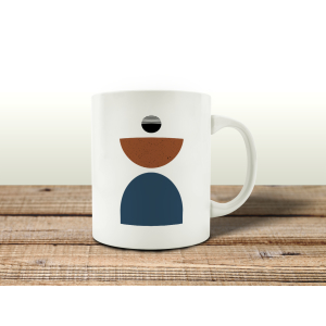 TASSE Kaffeebecher - Geo Art O - Lieblingstasse, Geschenk für Familie, Freunde, Bekannte, Abstract, Modern