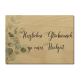 INTERLUXE LUXECARDS Postkarte aus Holz - Herzlichen Glückwunsch zu eurer Hochzeit  - Geschenk für Ehepaare, frisch Verheiratete,  Gast, Eukalyptus