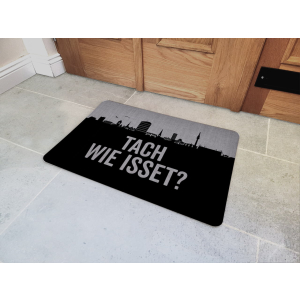 Interluxe Fußmatte 40x60 cm  - Tach wie isset - rutschfeste Fussmatte, Dortmund, Türvorleger, Lustiger Spruch