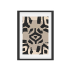 Interluxe Kunstdruck - Tribal F - boho geometrisch schwarz beige