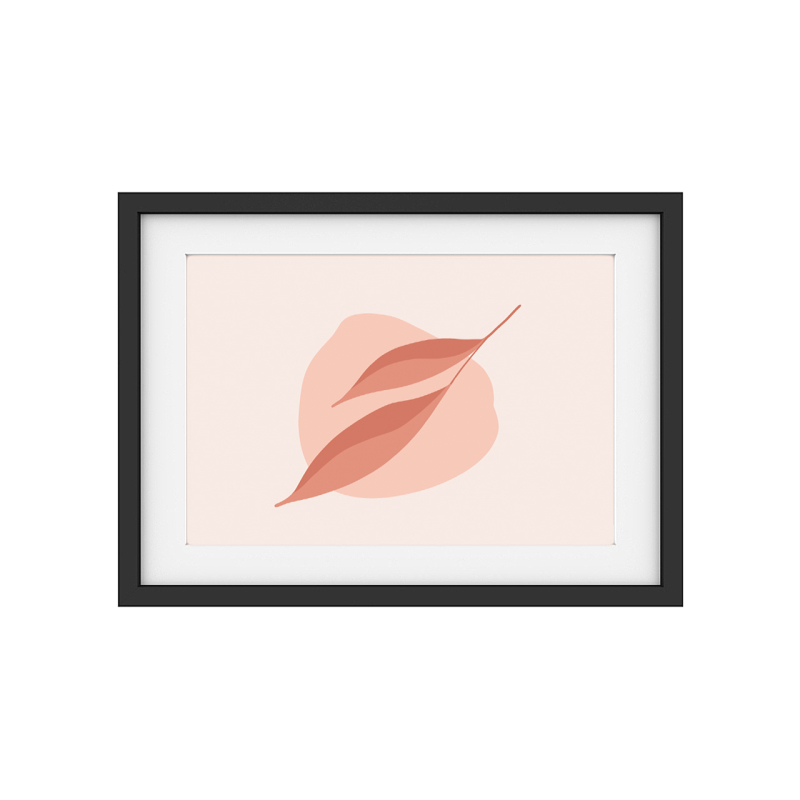Interluxe Kunstdruck - Rosa Abstraction A - Blatt midcentury simple boho