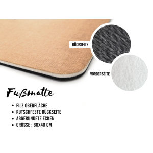 Interluxe Fußmatte 40x60 cm - Es gibt ja viele schöne Hunde - rutschfeste Fussmatte Hund Hundeliebhaber Pfoten