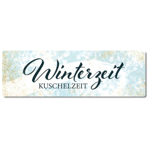 Interluxe Metallschild - Winterzeit Kuschelzeit -...