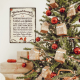 Interluxe Metallschild 300x220mm Wandschild - Gnome Weihnachtsregeln - Winterzeit Weihnachten Geschenk oder Dekoration für Freunde Familie