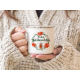 EMAILLE BECHER - Frohe Weihnachten Elch - Retro Tasse lustige Geschenkidee für Freunde Familie Glühwein Weihnachtsmarkt Adventszeit Weihnachtsmann Winter