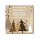 Interluxe Metallschild 20x20cm - Klingglöckchenklingelingeling - Schnee Weihnachten Weihnachtszeit Winter
