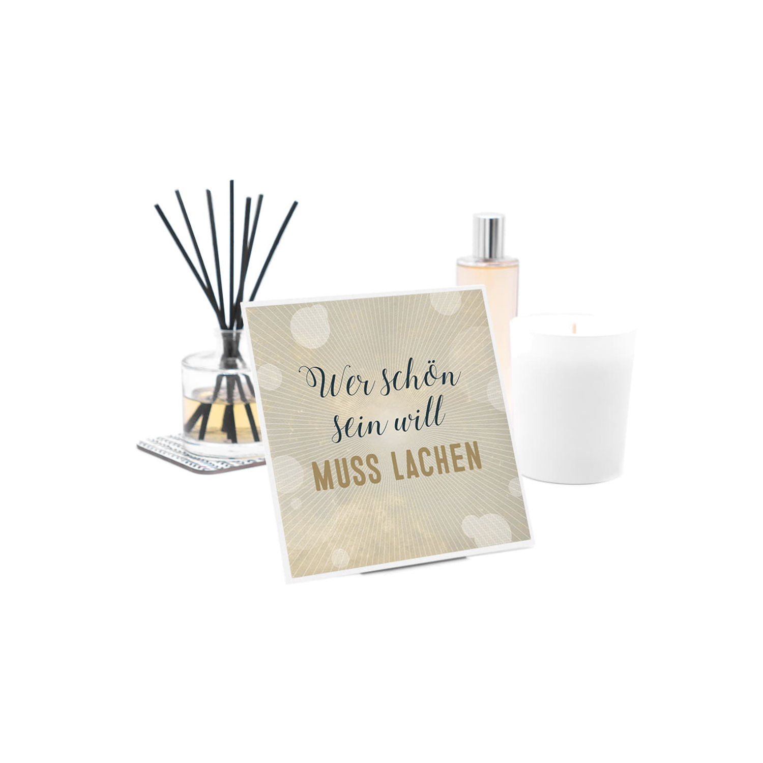 Interluxe Duftsachet - Wer schön sein will, muß lachen - Dufttütchen Duftsäckchen Raumduft und Duftgeschenk für Freundin oder Freund viele Düfte und 