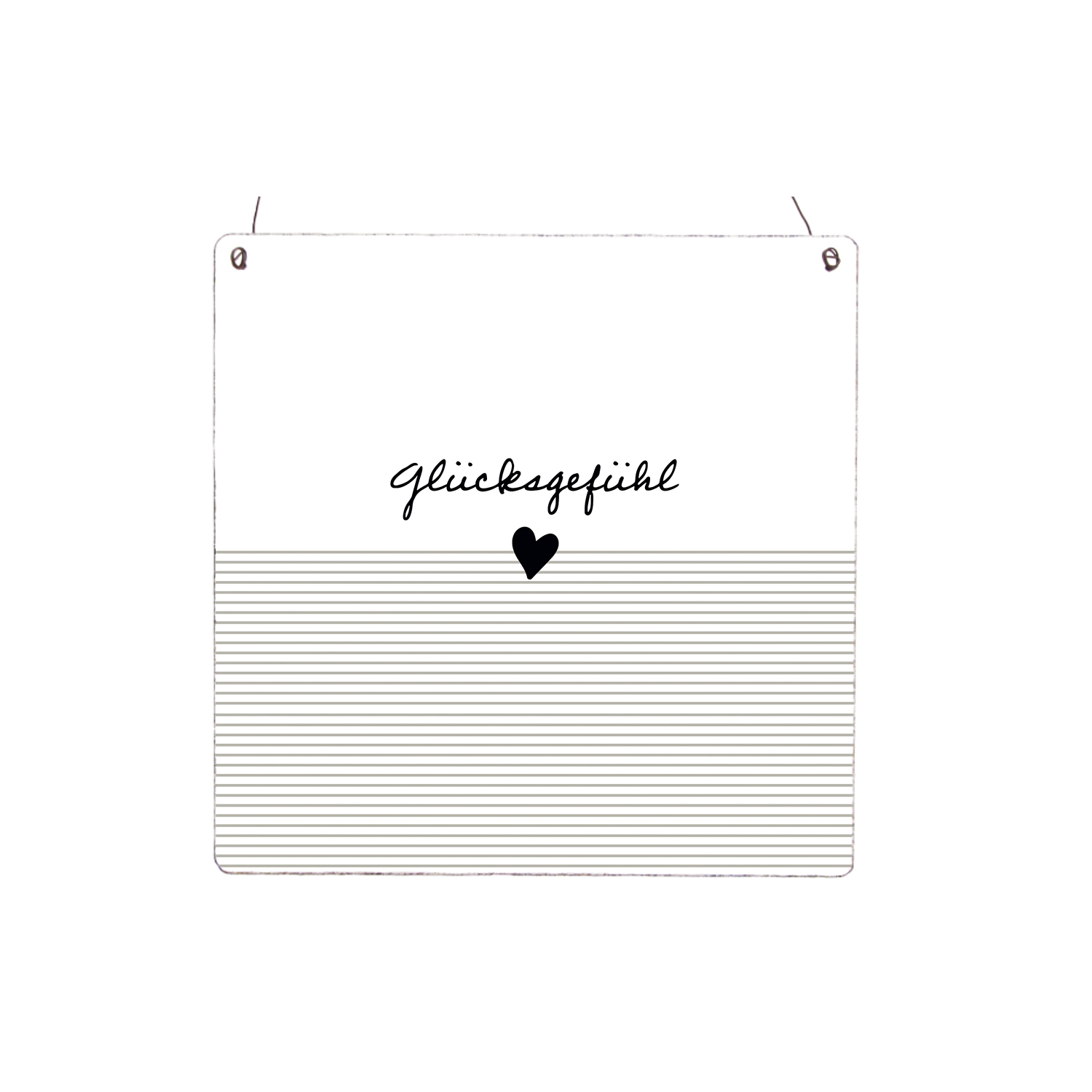 Interluxe Holzschild XL - Glücksgefühl - Geschenkidee Partner Frühling Geschenk für Freundin