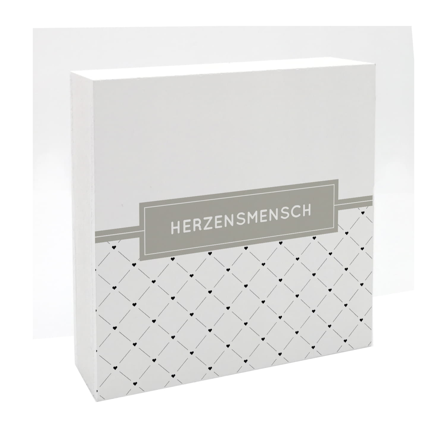 HOLZBLOCK - Herzensmensch - Geschenkidee für Freunde und Familie Dekoration Muttertag Geburtstag