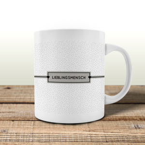 TASSE Kaffeebecher - LIEBLINGSMENSCH - Tasse Partner...