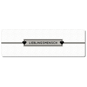 Interluxe Metallschild - LIEBLINGSMENSCH - Geschenkidee...