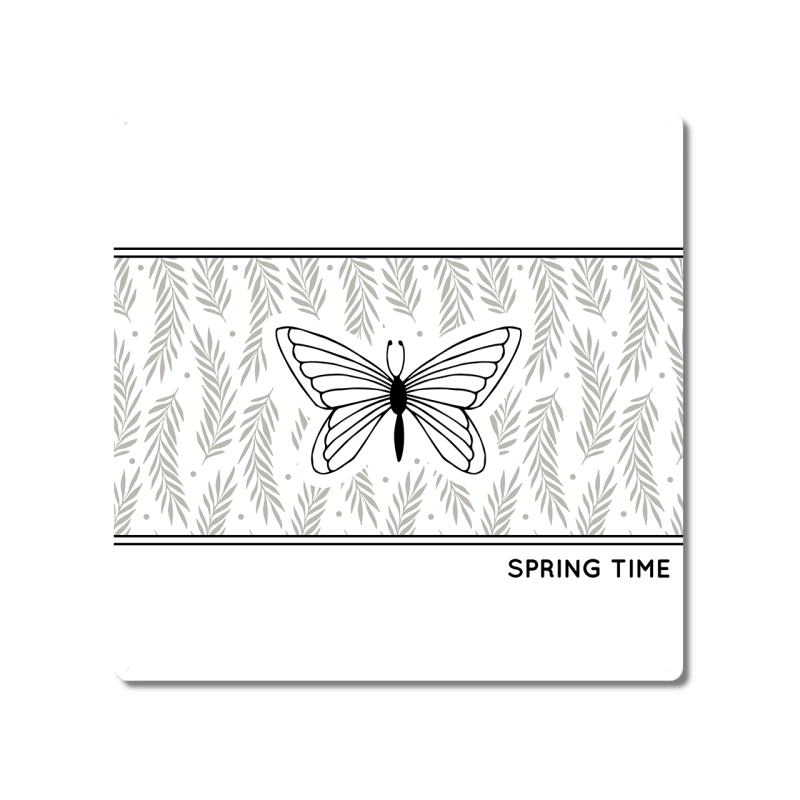 Interluxe Metallschild 20x20cm - Spring Time - Dekoration Frühling Ostern Frühlingszeit Landhaus shabby chic scandi