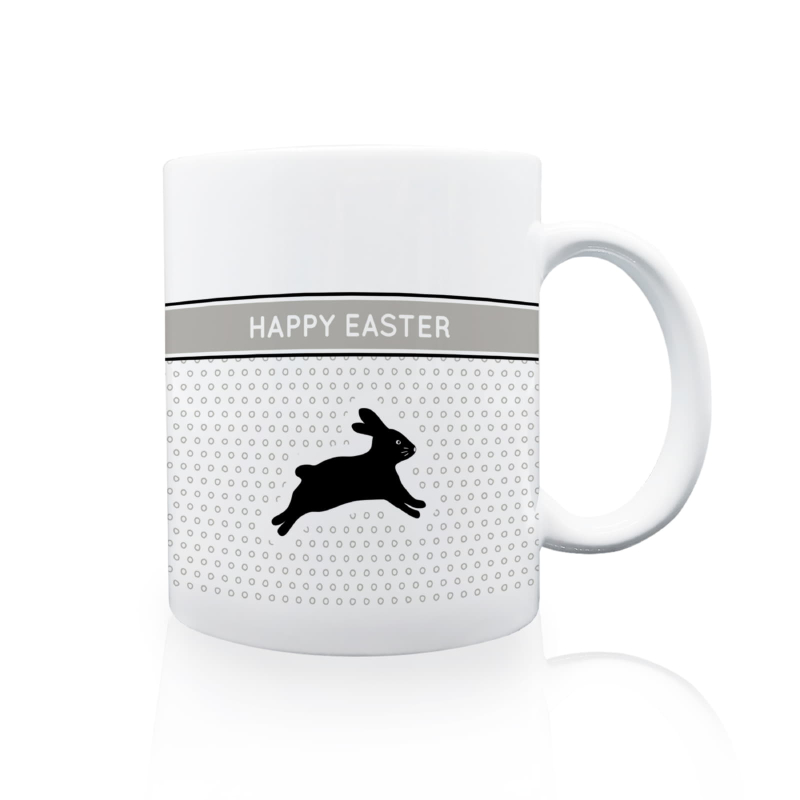 Tasse Kaffeebecher - Happy Easter - Ostern Hase Osterzeit Geschenk für Kinder Familie Frühling Deko Häschen