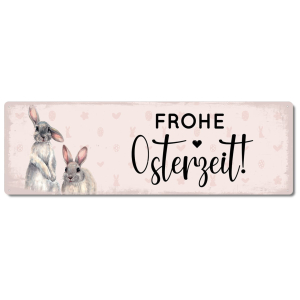 Interluxe Metallschild - Frohe Osterzeit - Geschenkidee...
