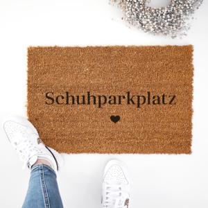Interluxe Kokos-Fußmatte - Schuhparkplatz - witzige...