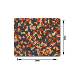 Mauspad 23x19 cm - Camouflage Orange