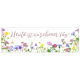 Interluxe Metallschild - Heute ist ein schöner Tag - Schild für den Garten als Geschenk Frühling Sommer Blumen Wildblumen