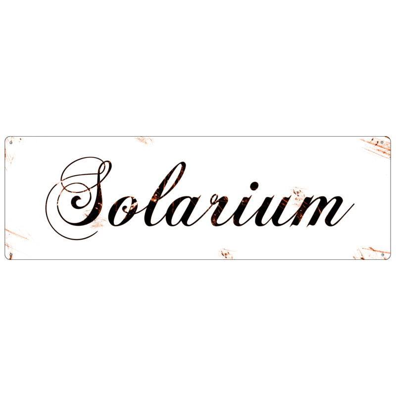 Metallschild - Solarium
