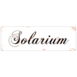 Metallschild - Solarium