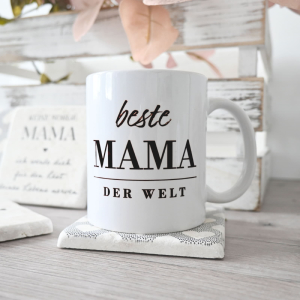 Tasse Kaffeebecher - Beste Mama der Welt Chic - Geschenk...
