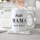 Tasse Kaffeebecher - Beste Mama der Welt Chic - Geschenk für Mutter Familie Liebe Wohlfühlen Glück