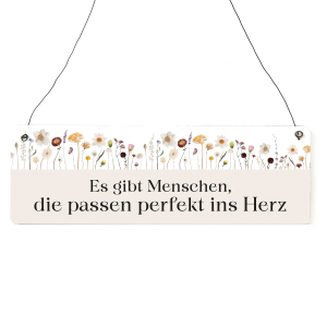 Interluxe Holzschild - Es gibt Menschen die passen...