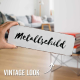 Interluxe Metallschild - Danke - Serie Wildflora Dekoschild als Geschenk für Freunde und Familie