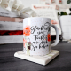 Tasse Kaffeebecher - Glück ist eine Tochter wie dich zu haben - Serie Mohn - Tasse als Geschenk zum Geburtstag