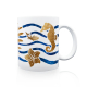 Interluxe Tasse Kaffeebecher - Tropical Icons Maritime - Tasse als Geschenk Teetasse Kaffeetasse Bürotasse Strand Meer Küste Nordsee Ostsee