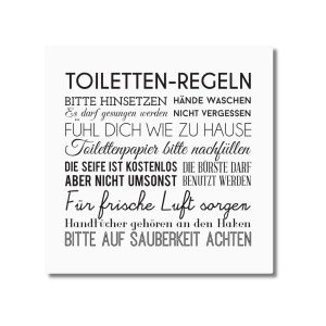 Interluxe 3 er Pack Duftsäckchen -Toilettenregeln - Raumduft für Toilette Bad Gäste WC Lufterfrischer als Badezimmer Dekoration