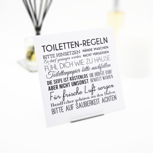 Interluxe 3 er Pack Duftsäckchen -Toilettenregeln - Raumduft für Toilette Bad Gäste WC Lufterfrischer als Badezimmer Dekoration