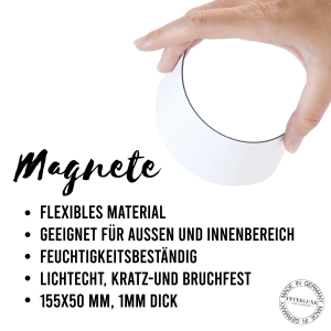 Interluxe Magnet Magnetschild -  Ich kann Kuchen in Krümel verwandeln Kühlschrankmagnet lustig Spruch Landhaus retro magnetisches Schild