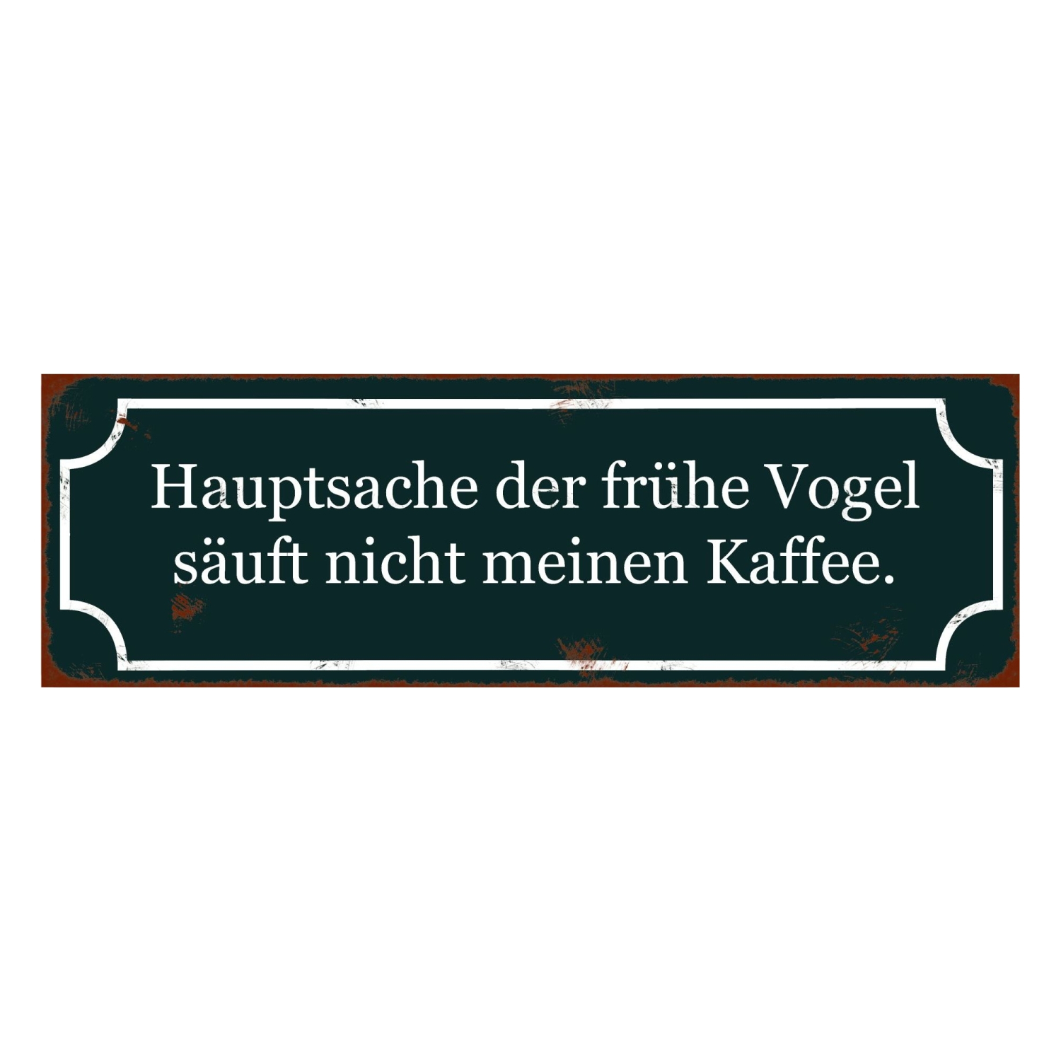 Interluxe Magnet Magnetschild - Hauptsache der frühe Vogel
