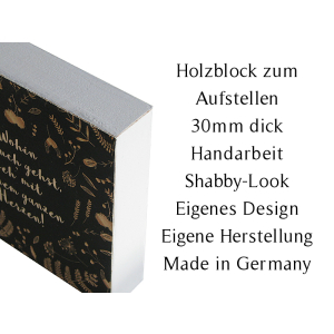 Interluxe Holzblock - Lieblingsmensch - Herbstzauber Dekobild als Holzaufsteller Familie Freunde Geschenk Partner Freundin