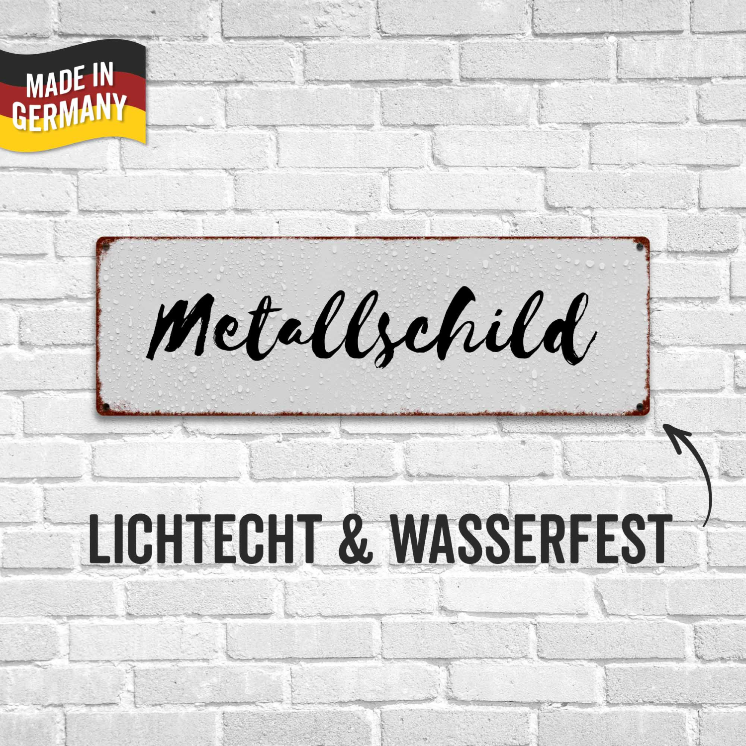 Lustiges Metallschild 'Welcome To My Goat Farm' – 30x40 Cm, Aluminium, Wetterfest