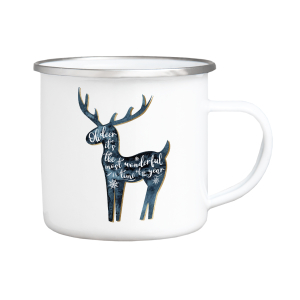 Emaille Becher Tasse - Oh deer - Its the most wonderful...