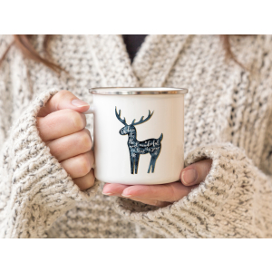 Emaille Becher Tasse - Oh deer - Its the most wonderful...