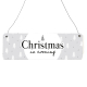 Interluxe Schild Holzschild - Christmas is coming - Dekoschild Weihnachten Xmas Winter Adventszeit Weihnachtszeit