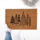 Interluxe Kokos Fußmatte - Weihnachtsbaum - Fussmatte aus deutscher Herstellung Weihnachtsmotiv Weihnachten X-Mas Weihnachstmatte