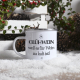 Interluxe Emaille Becher Tasse - Glühwein, weil es für Wein zu kalt ist - lustiger Spruch Weihnachtsmarkt Weihnachtsdeko Weihnachtszeit Winterzeit Winter Geschenkidee