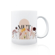 Interluxe Tasse Kaffeebecher - Mut - Serie Wildflora als Geschenk zum Geburtstag Glückstasse Motivation Affirmation Teetasse Wildblumen Japandi