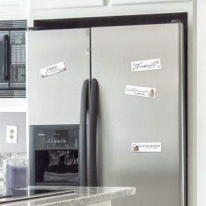 Interluxe Magnet Magnetschild - Willkommen im neuen Haus - Kühlschrankmagnet Einzugsgeschenk Häuschen Küche Küchendeko Notizhalter 