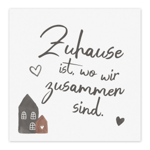 Interluxe Duftsachet - Zuhause ist wo wir zusammen sind - Häuschen viele Düfte Duftsäckchen Duftbeutel Raumduft für Zuhause Familie