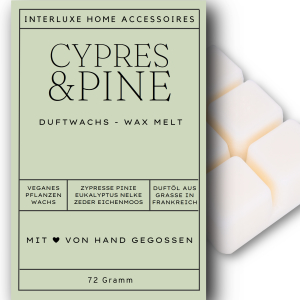 Interluxe Duftwachs Cypress & Pine  - Wachsmelt aus...