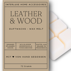 Interluxe Dufwachs Leather & Wood - Raumduft mit...
