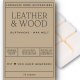 Interluxe Dufwachs Leather & Wood - Raumduft mit maskulinem Duft nach Leder und holzigen Noten