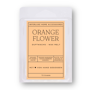 Interluxe Duftwachs Orange Flower Duftwachswürfel mit dem Duft nach Orangen, Mandarine, Ananas und Karamell