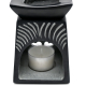 Duftlampe Starter-Set Lotus mit Teelicht und einer Packung Duftwachs "Clean Cotton"