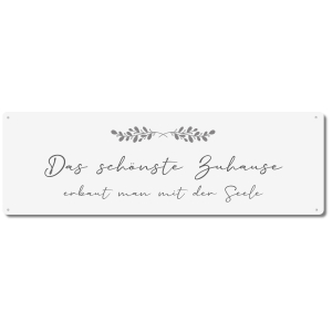 Interluxe Schild Metallschild - Das schönste Zuhause...